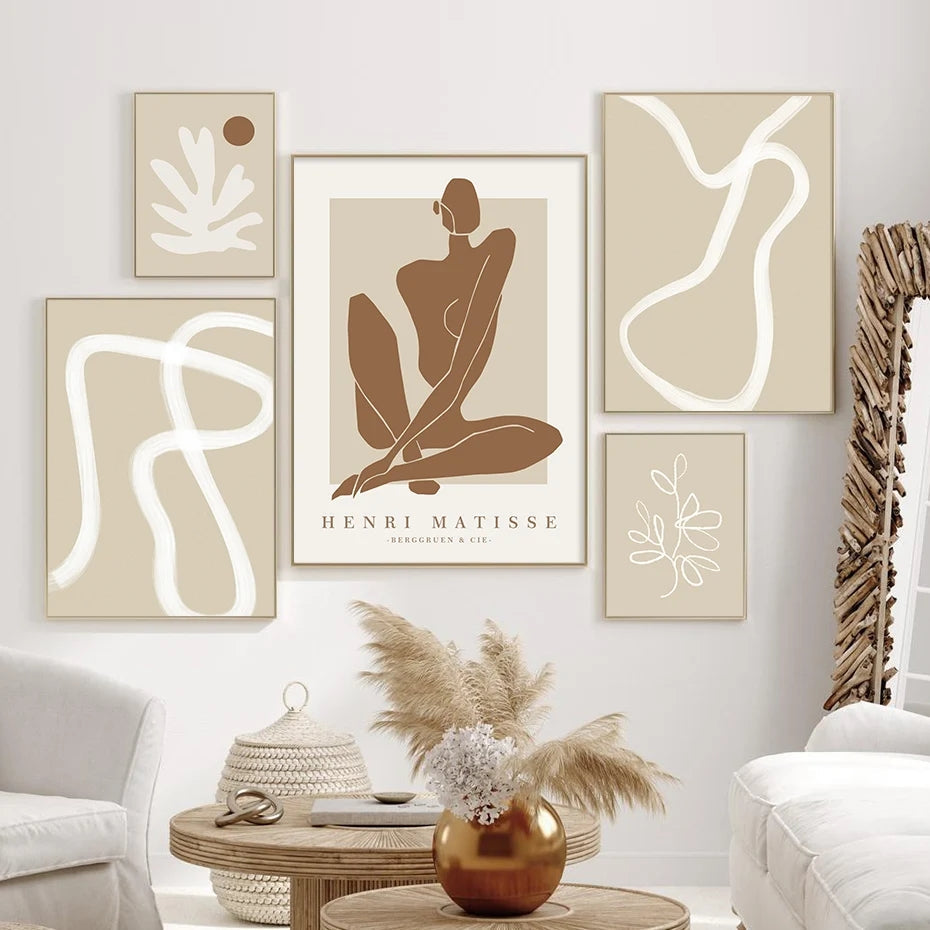 Beige Canvas Wall Art - a Serene & Sophisticated Interior
