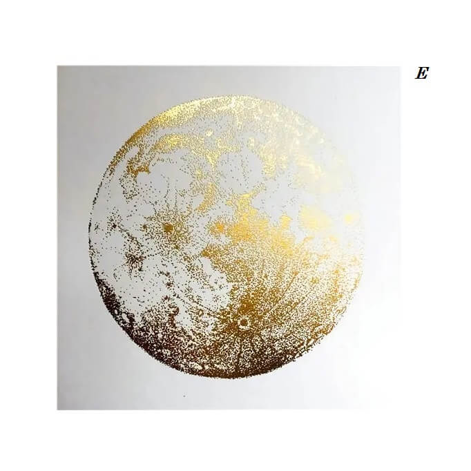 Abstract Golden Black White Wall Art