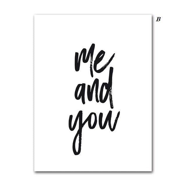 Me and You Love Canvas Prints