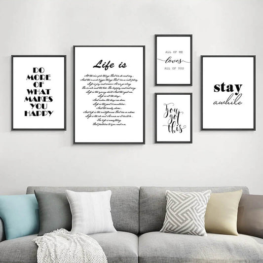 Modern Life Quotes Canvas Prints