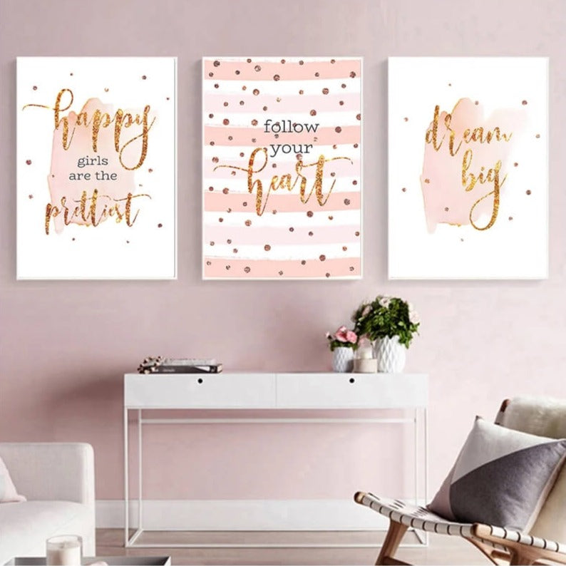 Follow Your Heart Quotes Canvas Prints