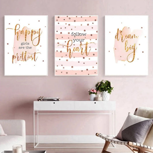 Follow Your Heart Quotes Canvas Prints