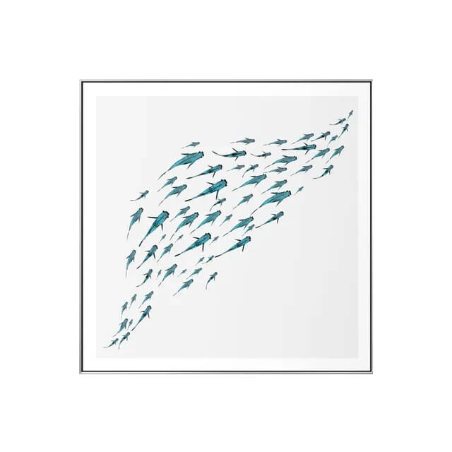 Nordic Minimalist Fish Wall Art