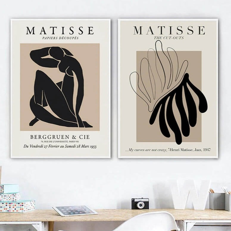 Minimalist Abstract Painting Henry Matisse Canvas Print