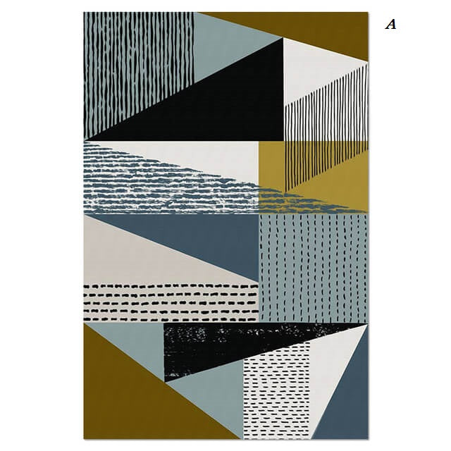 Abstract Leaves Geometric Canvas Prints