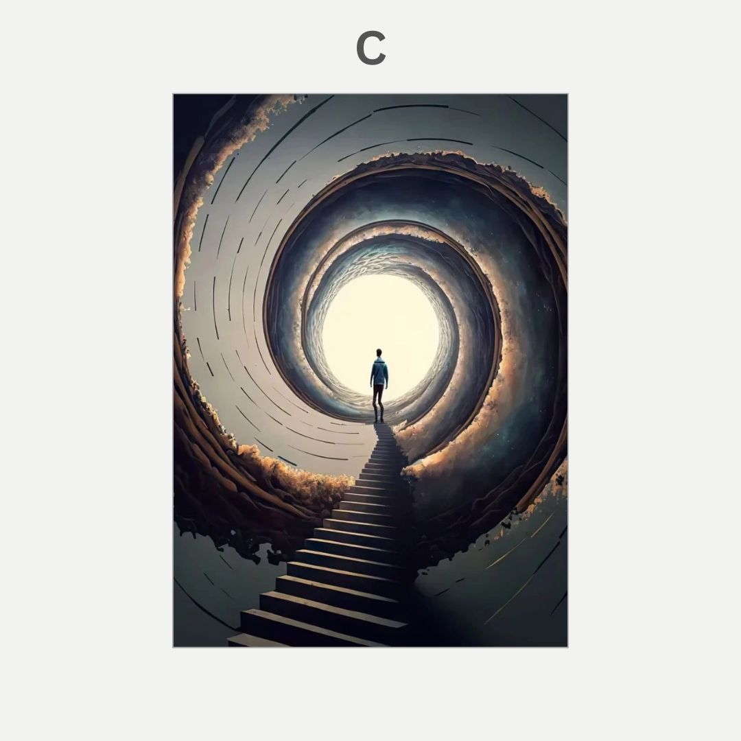Abstract Architectural Arch Modern Wall Art Canvas Print