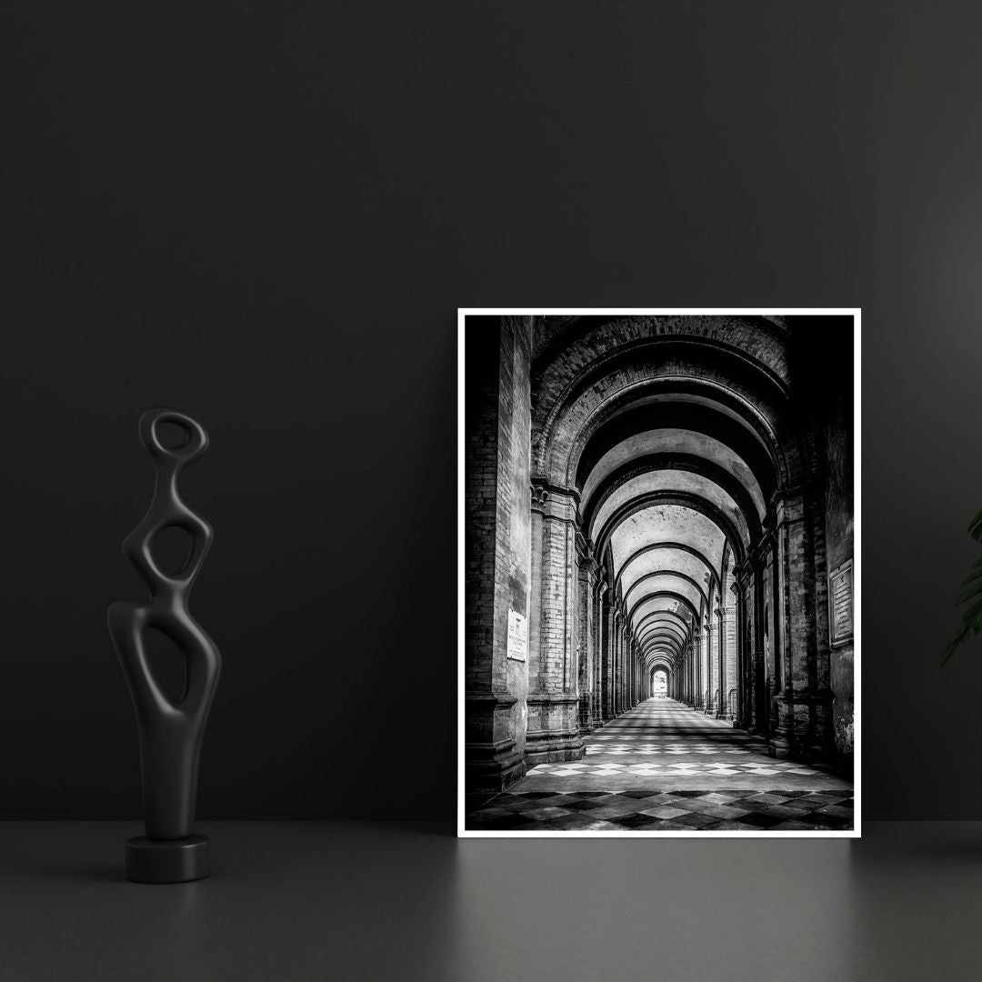 Abstract Architectural Arch Modern Wall Art Canvas Print