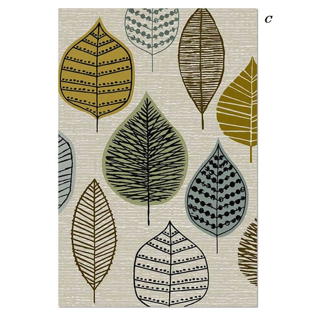 Abstract Leaves Geometric Canvas Prints