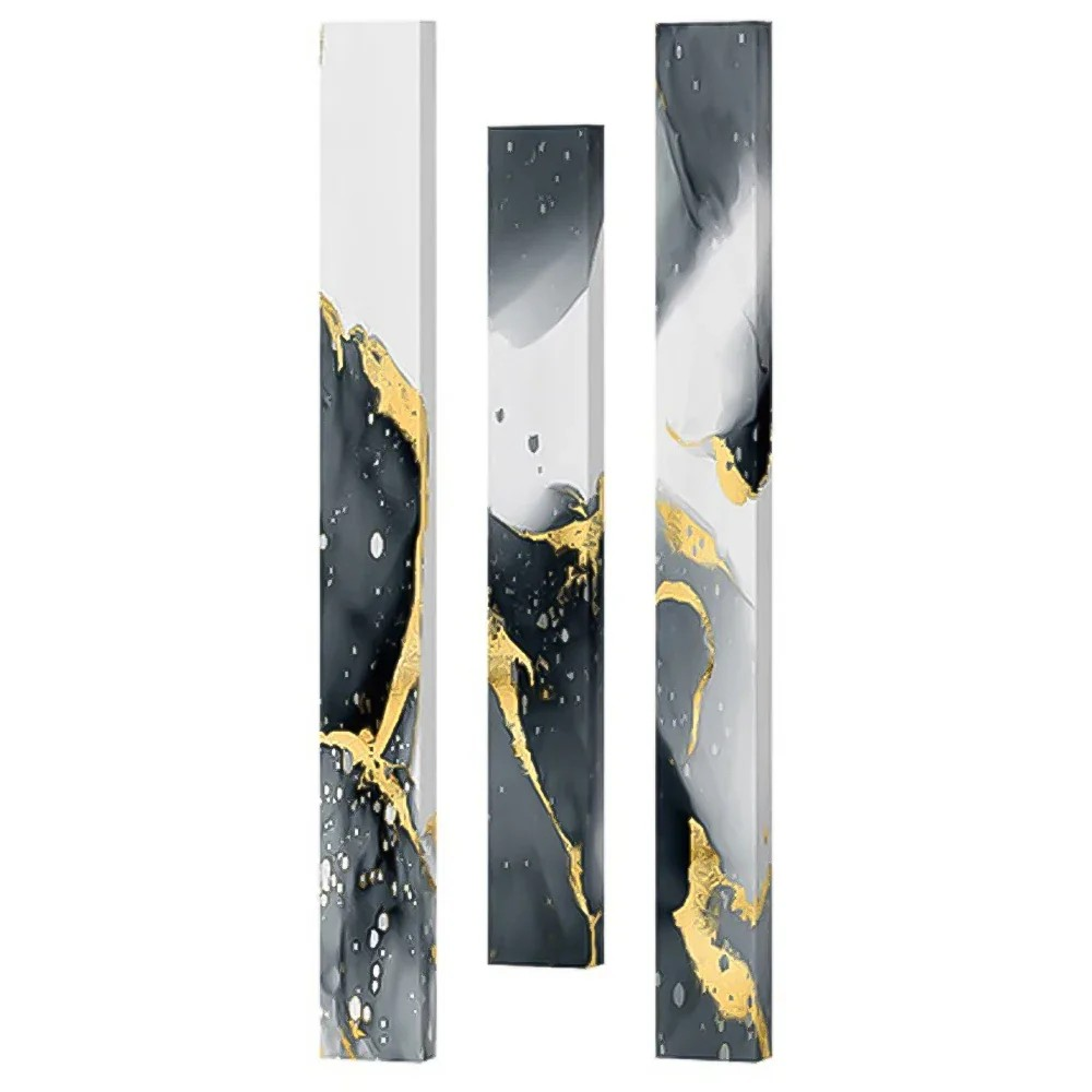 Abstract Vertical Slim Marble Canvas Prints