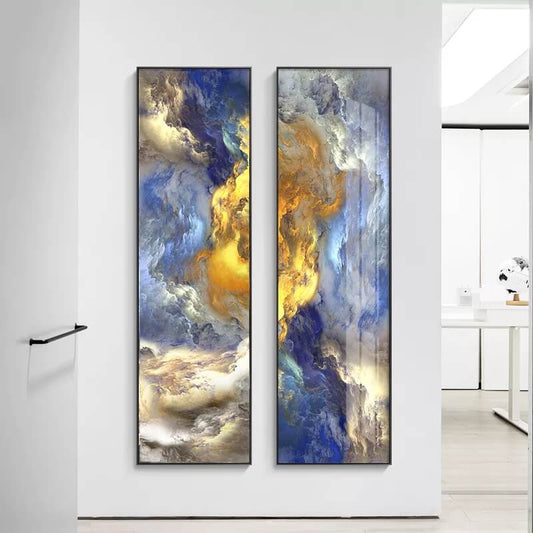 Abstract Cloud Sky Slim Canvas Prints Vertical Format Wall Art