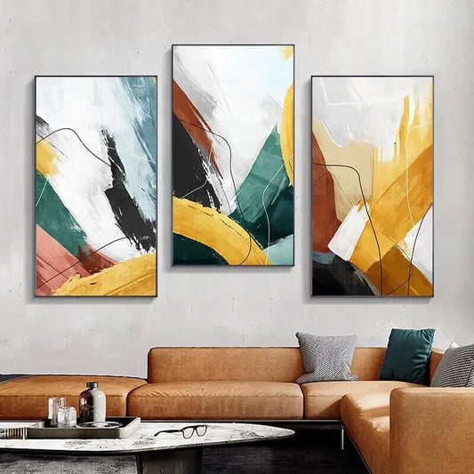 Abstract Colorful Splash Canvas Prints