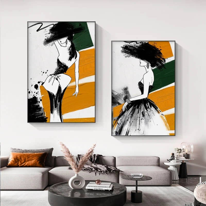 Abstract Figure Fashion Wall Art