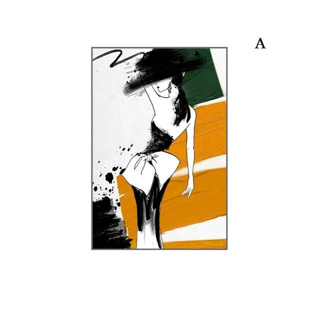 Abstract Figure Fashion Wall Art
