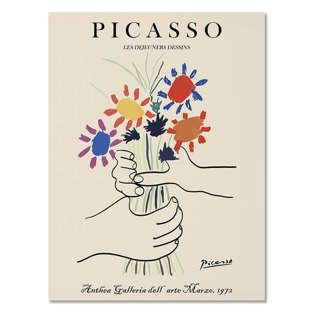 Abstract Girl Picasso Matisse Canvas Wall Art