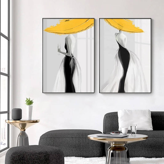 Abstract Minimalist Woman Wall Art