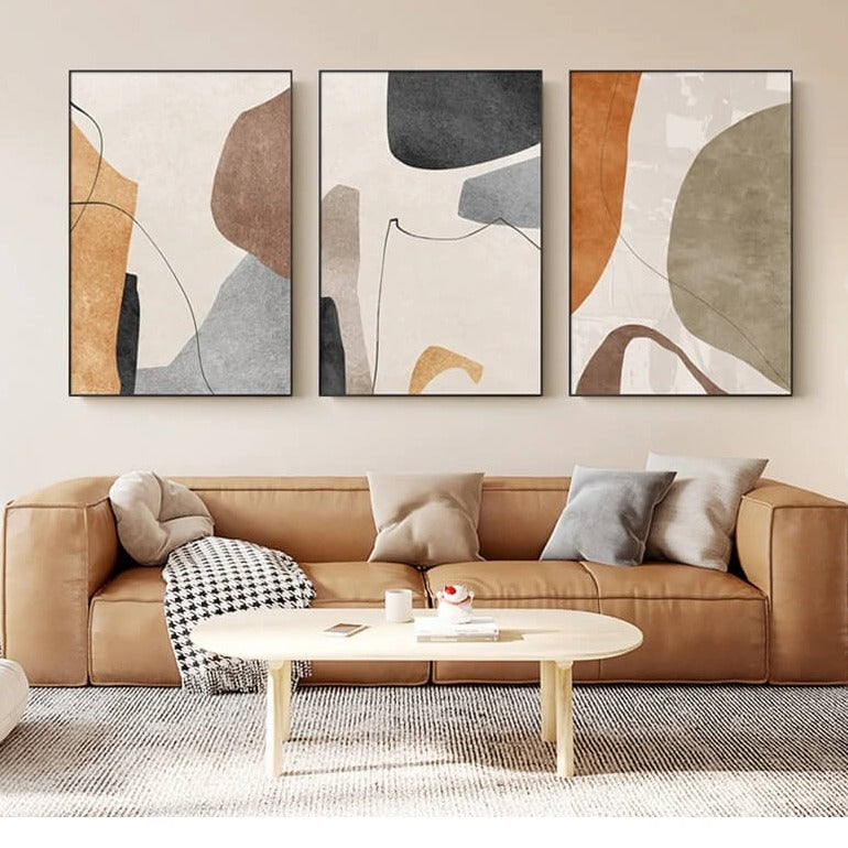 Abstract Modern Pastel Canvas Print