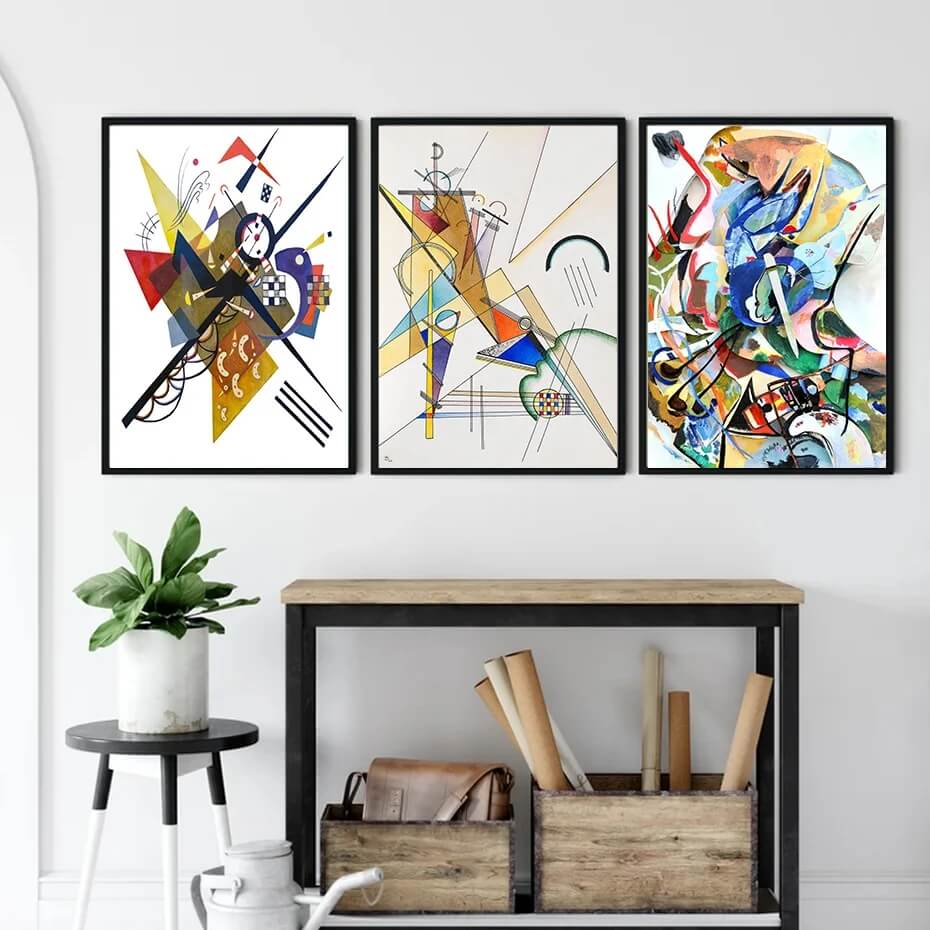 Abstract Watercolor Kandinsky Graphics Artwork Canvas Prints