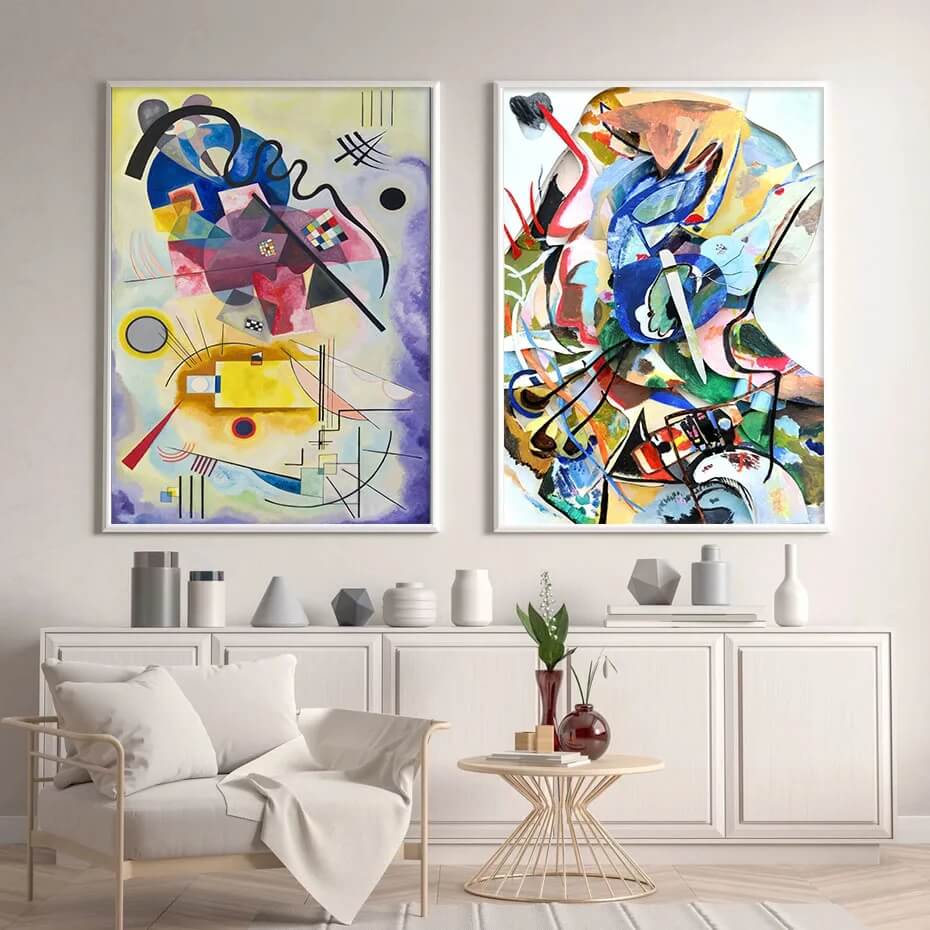 Abstract Watercolor Kandinsky Graphics Artwork Canvas Prints