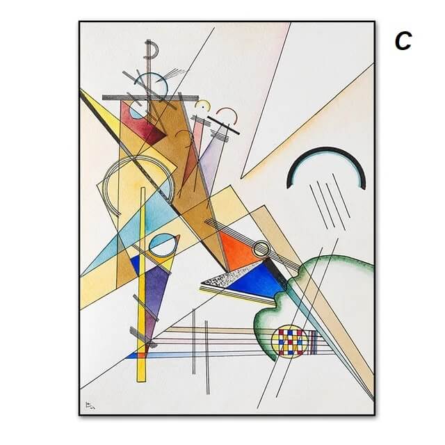 Abstract Watercolor Kandinsky Graphics Artwork Canvas Prints