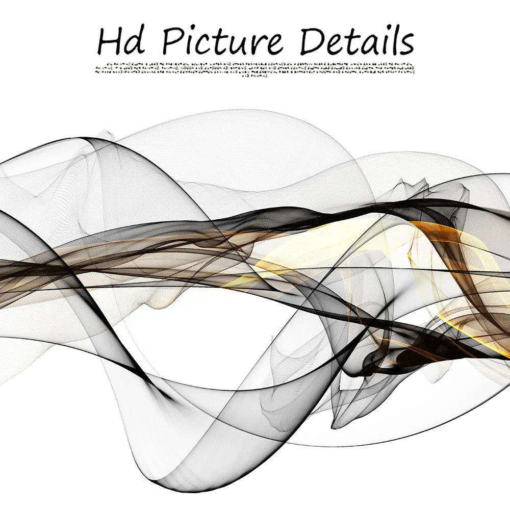 Abstract Flowing Minimalist Large Wall Art Canvas Print