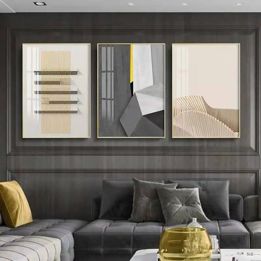 Abstract Geometric Modern Aesthetics Wall Art Canvas Prints