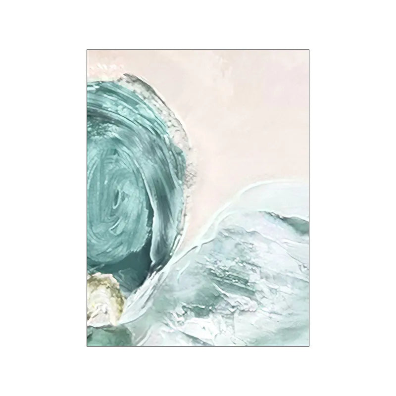 Abstract Green Seascape Wall Art Canvas Prints