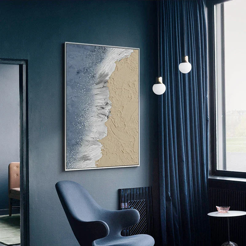 Abstract Beach Landscape Wall Art Canvas Print