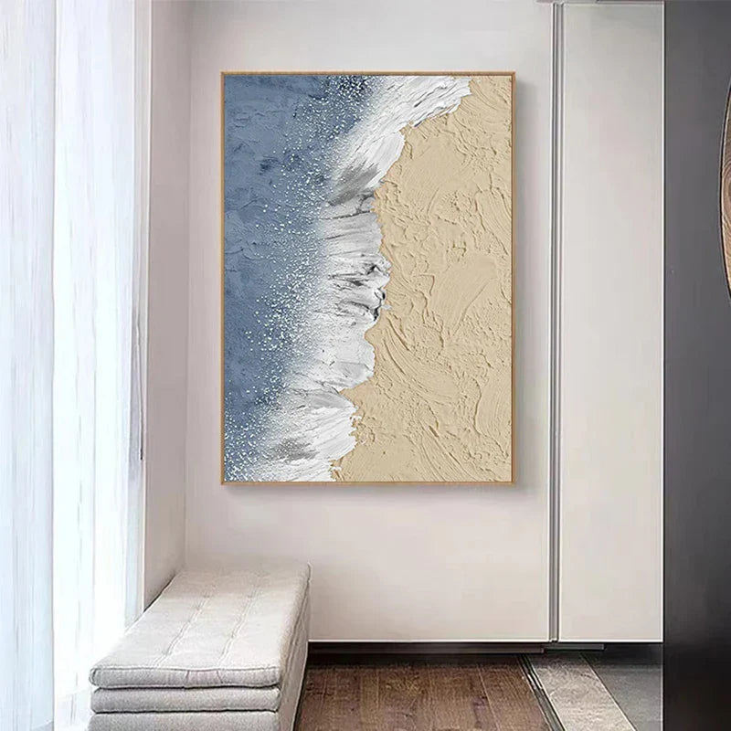 Abstract Beach Landscape Wall Art Canvas Print