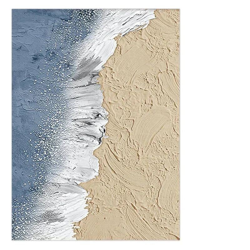 Abstract Beach Landscape Wall Art Canvas Print