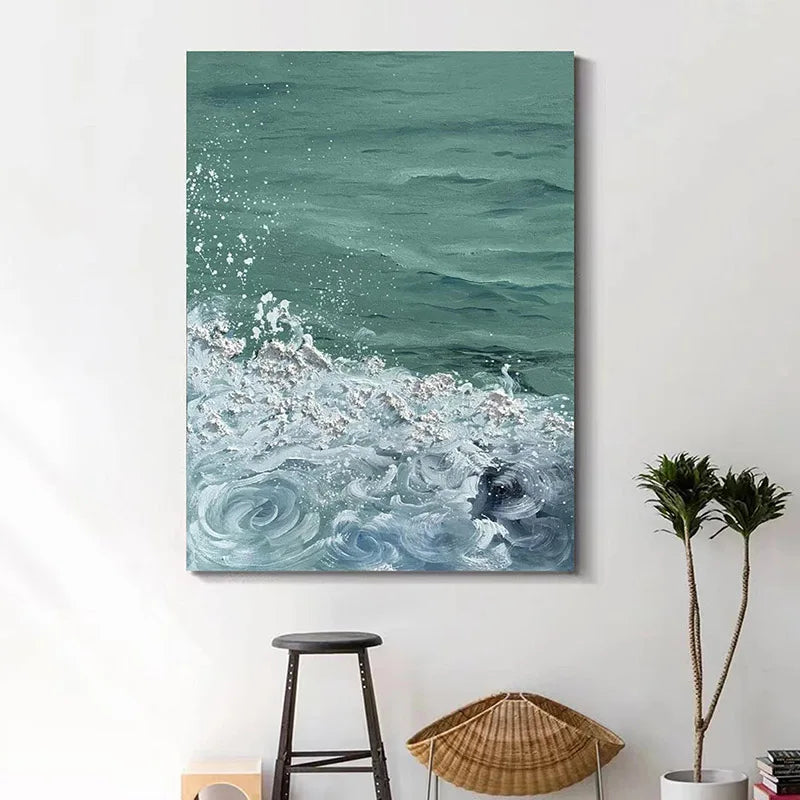 Ocean Waves Seascape Wall Art Canvas Prints