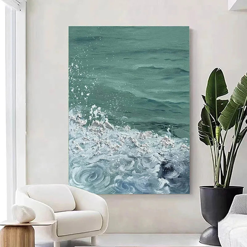 Ocean Waves Seascape Wall Art Canvas Prints