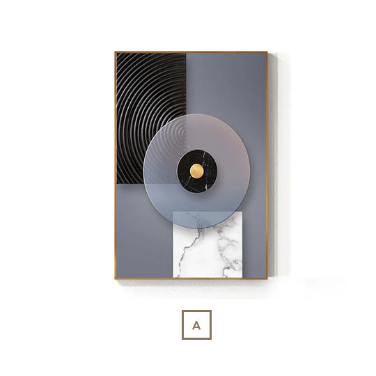 Abstract Geometric Shape Modern Wall Art Canvas Prints