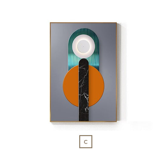 Abstract Geometric Shape Modern Wall Art Canvas Prints