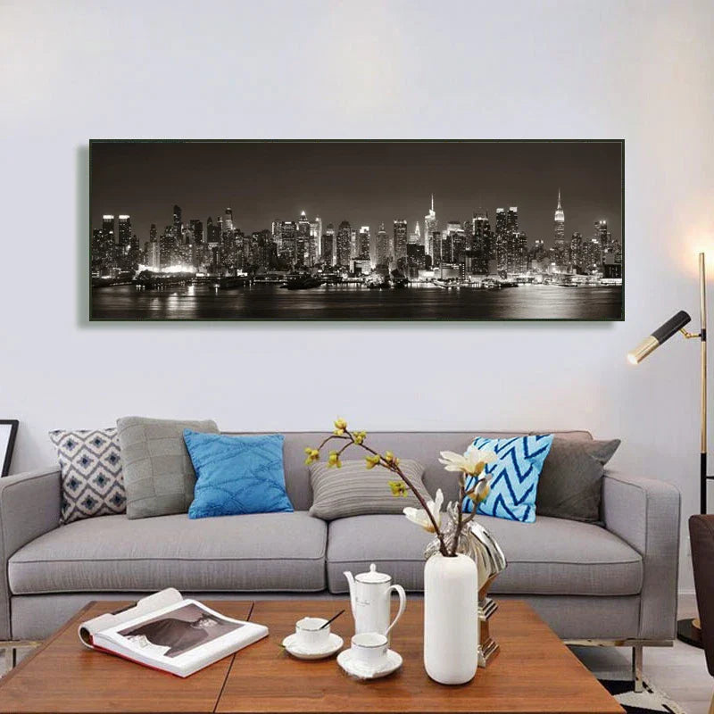 Cityscape Nights Large Wall Art Canvas Prints