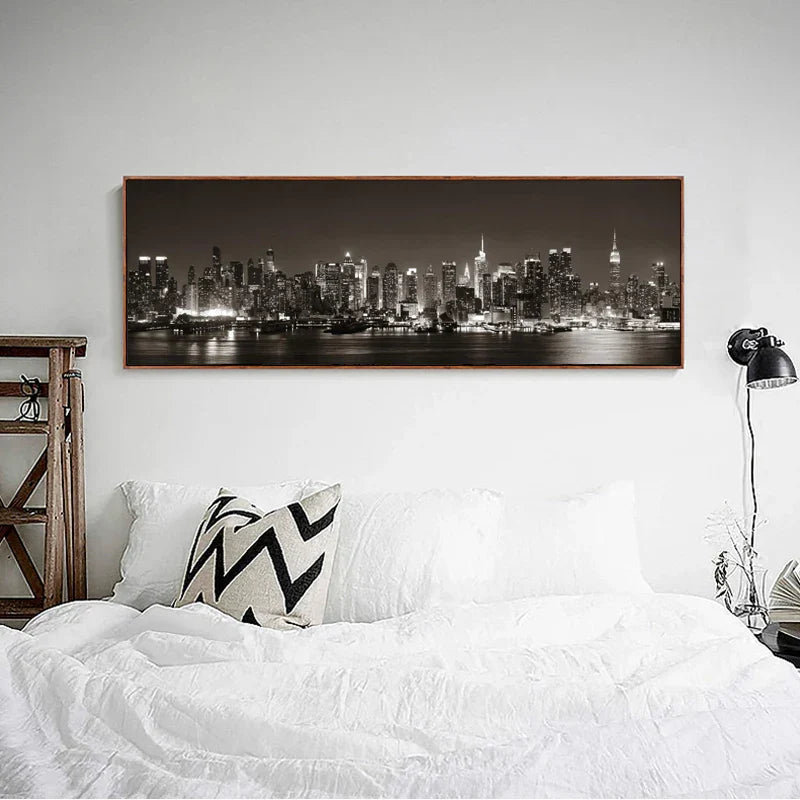 Cityscape Nights Large Wall Art Canvas Prints