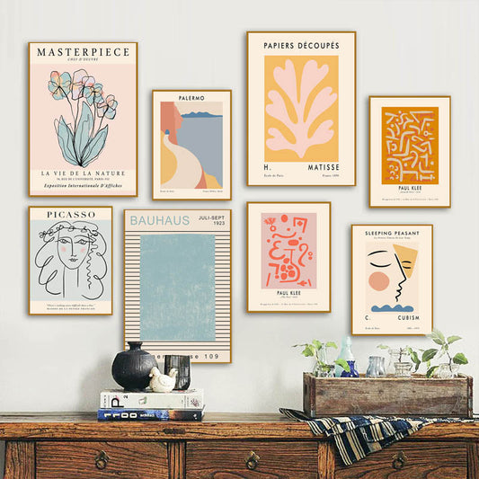 Bauhaus Exhibition Abstract Canvas Prints
