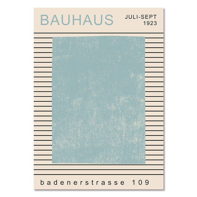 Bauhaus Exhibition Abstract Canvas Prints