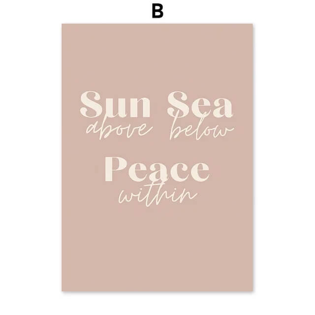 Beach Palm Tree Surf Bird Boho Wall Art