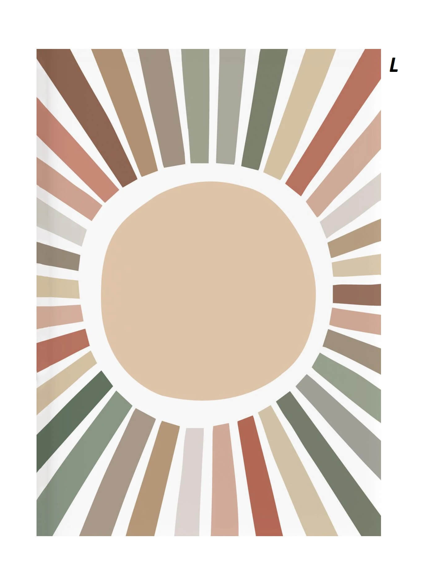 Bohemian Sun Mid Century Boho Canvas Print Wall Art
