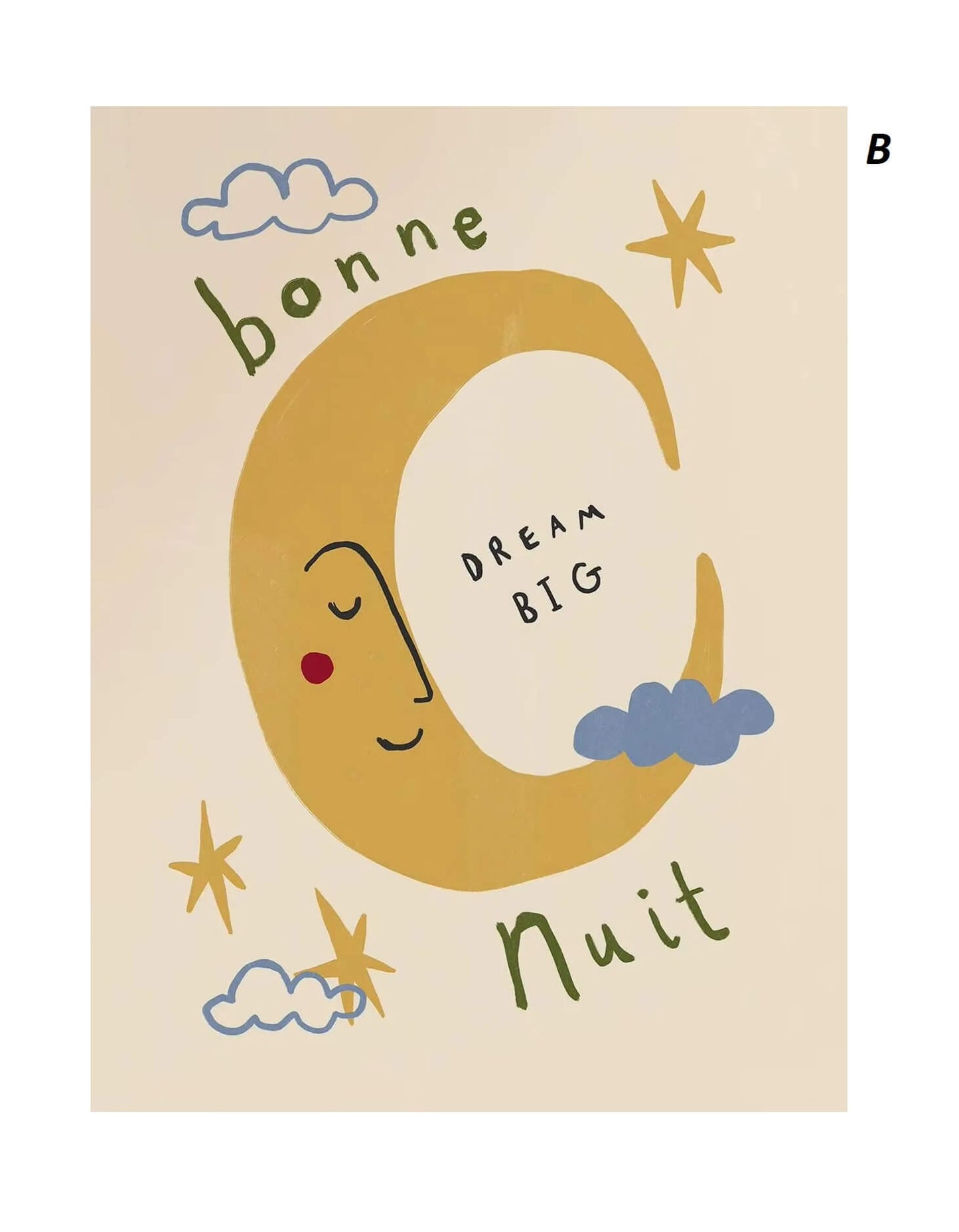 Boho Sun and Moon Animal Nursery Canvas Print Wall Art