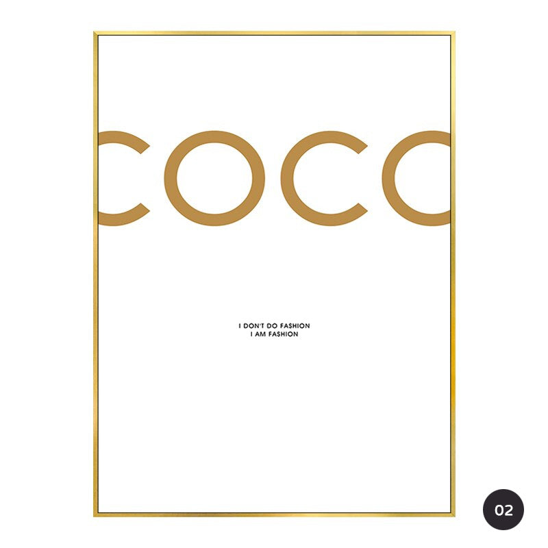 Cafe No5 Love Chic Fashion Canvas Prints