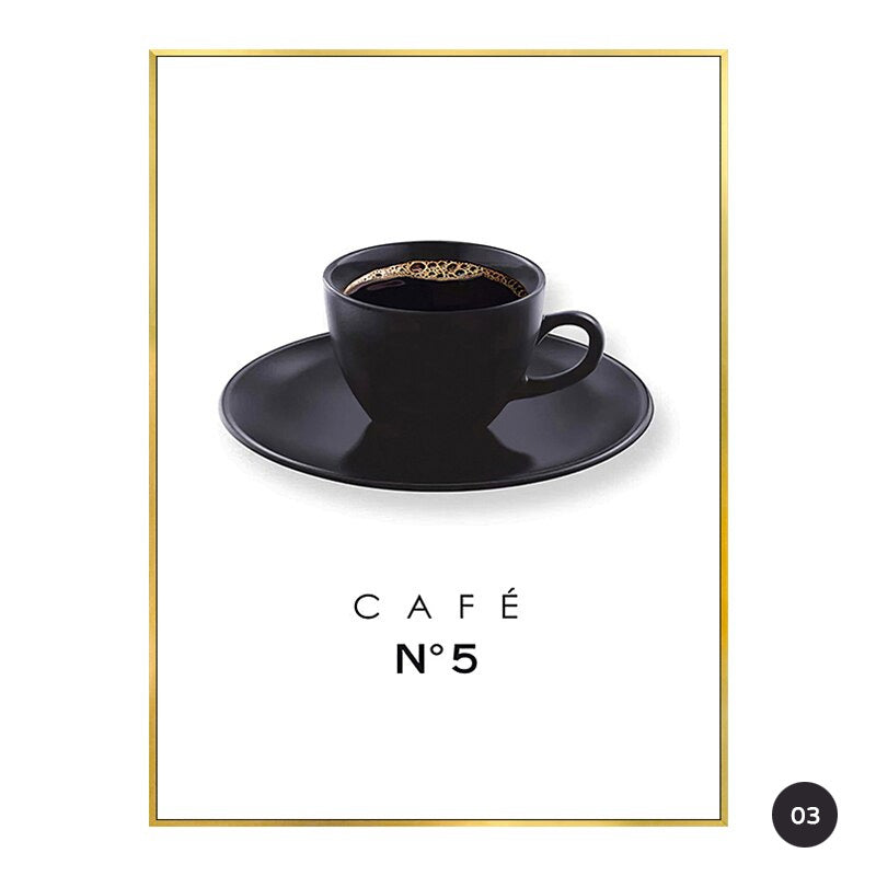 Cafe No5 Love Chic Fashion Canvas Prints