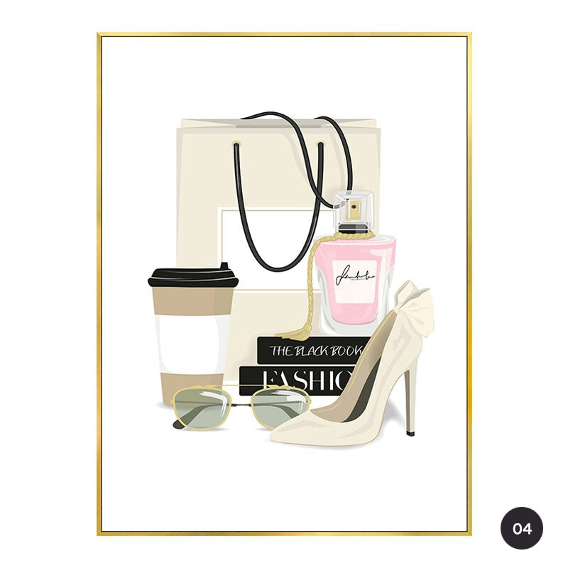 Cafe No5 Love Chic Fashion Canvas Prints