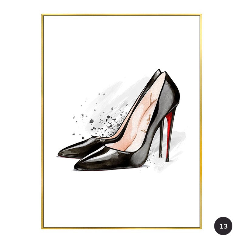 Cafe No5 Love Chic Fashion Canvas Prints
