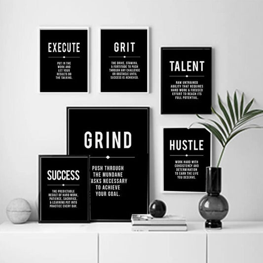 Entrepreneurial Motivation Definition Canvas Wall Art