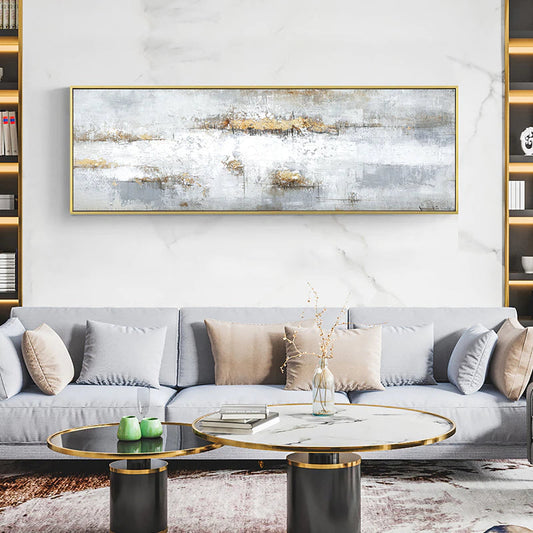 Abstract Shades Of Gray Canvas Prints