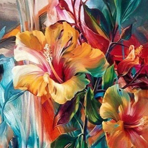 DIY Paint By Numbers - Flower Art Vie Dunn Harr Reproduction Painting Canvas