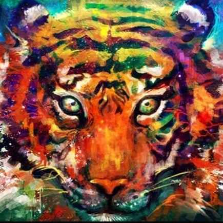 DIY Paint By Numbers - Bengal Tiger Painting Canvas
