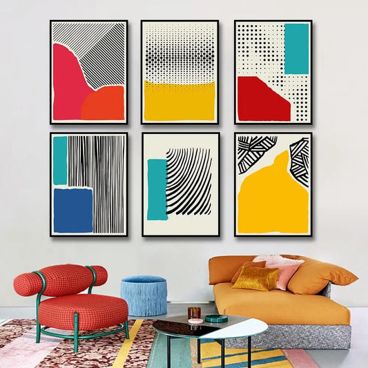 Fingerprint Abstract Geometric Wall Art