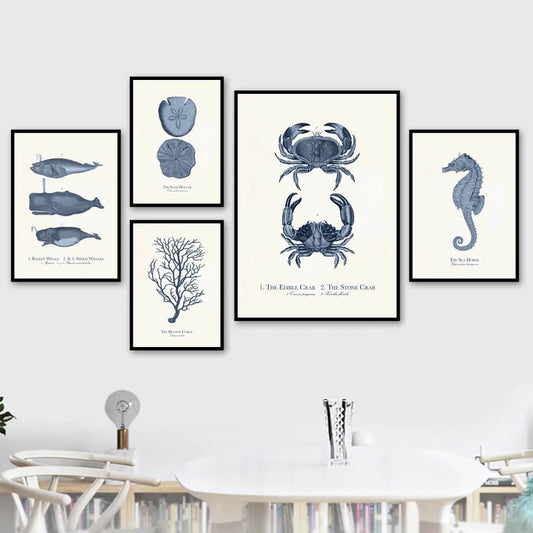 Fossil Fish Turtle Whale Star Canvas Prints